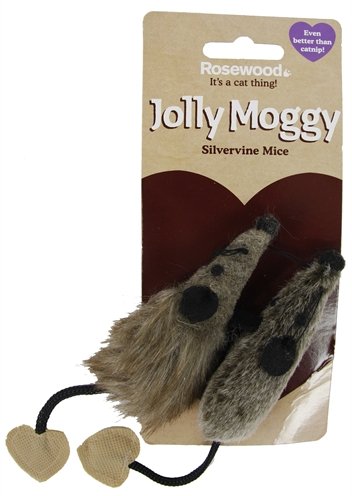 Jolly moggy silvervine muis 2 st