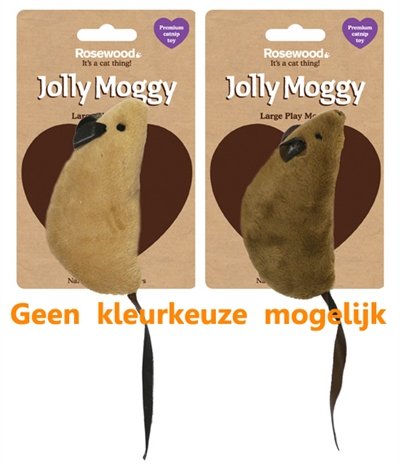 Afbeelding Jolly moggy natural wild speelmuis groot met catnip assorti door Online-dierenwinkel.eu