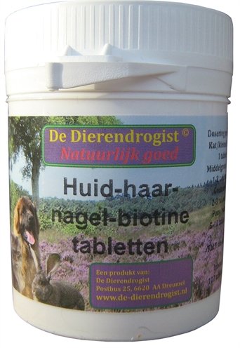 Afbeelding Dierendrogist huidhaarnagelbiotine tabletten door Online-dierenwinkel.eu