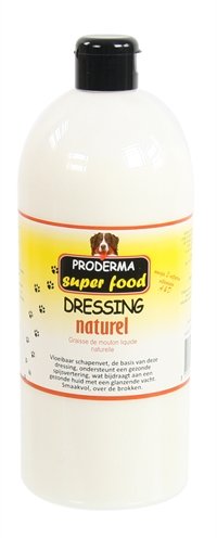 Afbeelding 1 ltr Proderma vloeibaar schapenvet dressing naturel door Online-dierenwinkel.eu