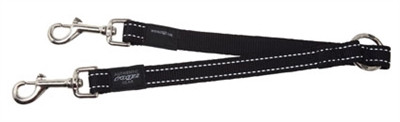 Afbeelding Rogz for Dogs Fanbelt Hondenriem Splitter Zwart 33 x 2 cm door Online-dierenwinkel.eu