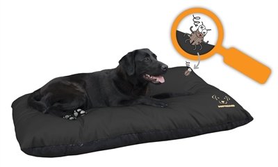 Bodyguard elegant hondenkussen zwart 120x80 cm