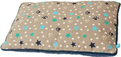 Afbeelding Lief! kussen 2-zijdig boys beige / blauw 47x32 cm door Online-dierenwinkel.eu