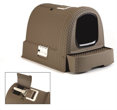 Afbeelding Curver Kattenbak Mokka door Online-dierenwinkel.eu