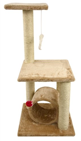 Afbeelding Petcomfort krabpaal Roos beige 40x35x85 cm door Online-dierenwinkel.eu