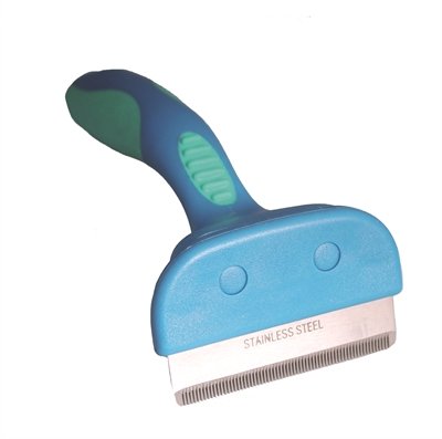 Afbeelding Vivog eliminator deshedder medium blauw M door Online-dierenwinkel.eu