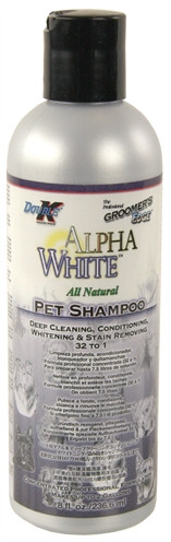 Double k alpha white shampoo 1:32 witte vacht