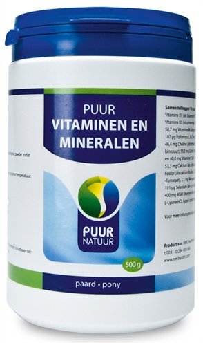 Afbeelding Puur Vita-Min Paard (voorheen Puur Vitaminen &Mineralen) - 500 g door Online-dierenwinkel.eu