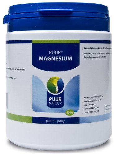 Afbeelding Puur Magnesium Paard - 500 g door Online-dierenwinkel.eu
