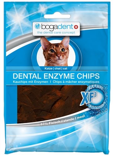 Afbeelding Bogadent Dental Enzyme Chips met Kip - Kat 50 gr door Online-dierenwinkel.eu