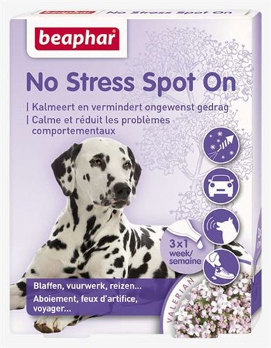 Afbeelding Beaphar No Stress Spot On Hond 3 pipetten door Online-dierenwinkel.eu