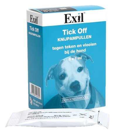 Afbeelding Exil hond tick off knijp ampul door Online-dierenwinkel.eu