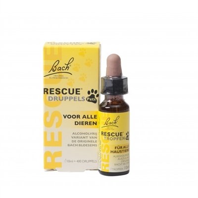 Afbeelding Bach Rescue Remedy Pets - Alcoholvrije Druppels - 10 ml door Online-dierenwinkel.eu