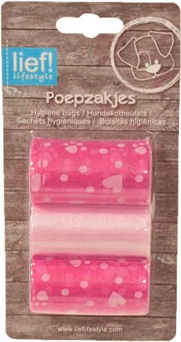 Afbeelding lief! Girls Poepzakjes (3 x 20 st) door Online-dierenwinkel.eu