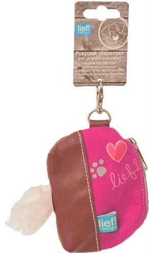 Afbeelding lief! Girls Poepzakdispenser - Roze door Online-dierenwinkel.eu