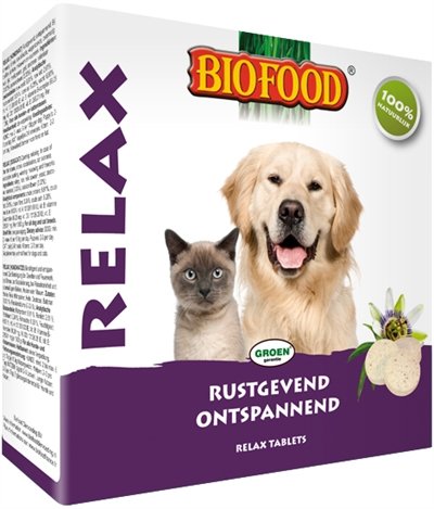 Afbeelding Biofood Relax Tabletten voor de hond en kat Per verpakking door Online-dierenwinkel.eu