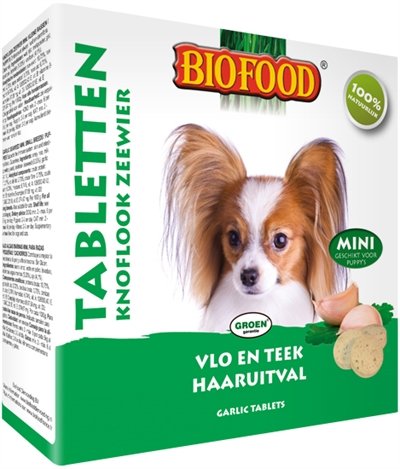 Afbeelding Biofood Tabletten Mini Knoflook Zeewier Per verpakking door Online-dierenwinkel.eu