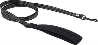 Hurtta Soft Grip Reflective Leash - Black - 20/180 cm