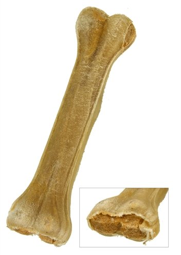 Afbeelding 8 inch 20 cm I am snackstraat geperst bot gevuld met zalm door Online-dierenwinkel.eu
