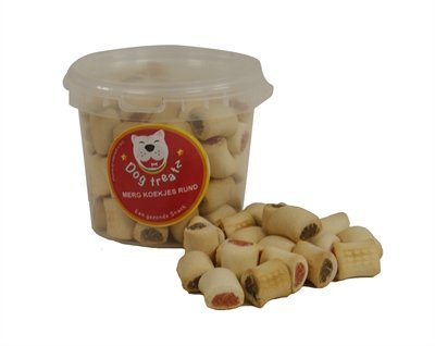 Afbeelding 1 ltr 400 gr Dog treatz merg koekjes rund door Online-dierenwinkel.eu