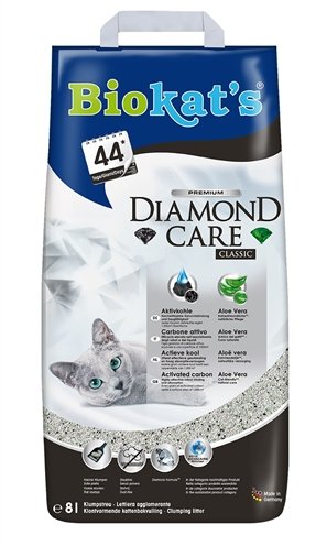 Afbeelding Biokat's Diamond Care Classic kattengrit 8 Liter door Online-dierenwinkel.eu