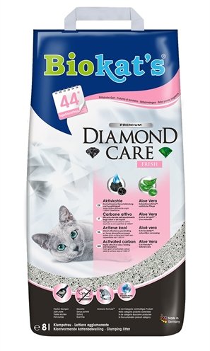 Afbeelding Biokat's Diamond Care Fresh kattengrit 8 Liter door Online-dierenwinkel.eu