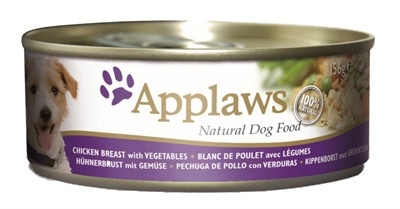 156 gr Applaws dog blik chicken / vegetables / rice hondenvoer