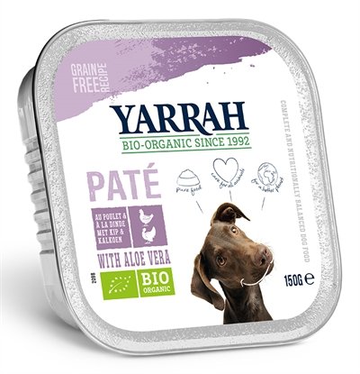 Afbeelding Yarrah - Paté Hond Kuipje met Kalkoen - 12 x 150 g door Online-dierenwinkel.eu