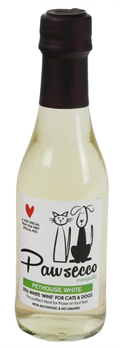 Afbeelding Woof & Brew Pawsecco Witte Wijn - Kattensnack - 250 ml Dog & Cat door Online-dierenwinkel.eu