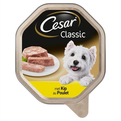 150 gr Cesar alu classic pate met kip hondenvoer
