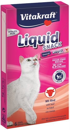 Afbeelding Vitakraft Liquid Snacks kattensnoep Rund door Online-dierenwinkel.eu