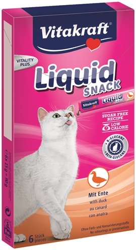 Afbeelding Vitakraft Liquid Snacks kattensnoep Eend door Online-dierenwinkel.eu