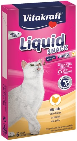 Afbeelding Vitakraft Liquid Snacks kattensnoep Kip door Online-dierenwinkel.eu