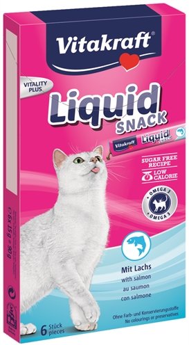 Afbeelding Vitakraft Liquid Snacks kattensnoep Zalm door Online-dierenwinkel.eu