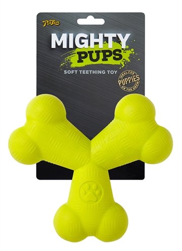 Afbeelding Petlove mighty pups foam tri-bone door Online-dierenwinkel.eu