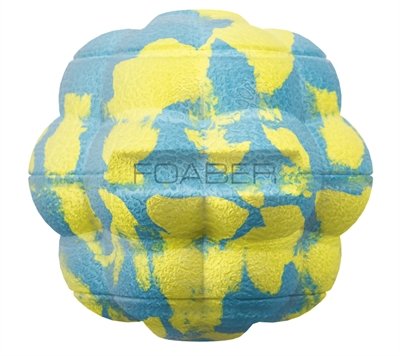 Afbeelding Foaber bump bal voerbal foam / rubber blauw / groen 7,5x7,5x7,5 cm door Online-dierenwinkel.eu