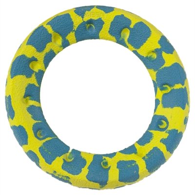 Afbeelding Foaber roll ring foam / rubber blauw / groen 16x3 cm door Online-dierenwinkel.eu