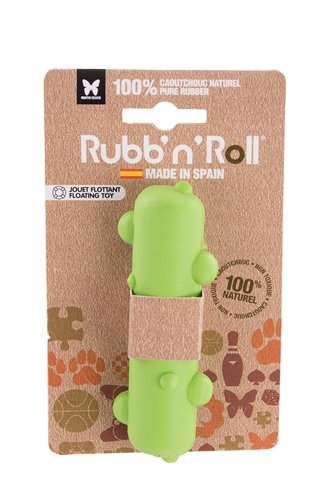 Afbeelding Rubb'n'roll drijvende dummy groen 12x3,5 cm door Online-dierenwinkel.eu