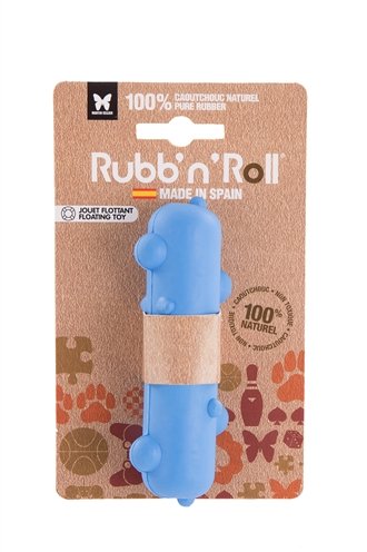 Afbeelding Rubb'n'roll drijvende dummy blauw 12x3,5 cm door Online-dierenwinkel.eu