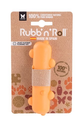 Rubb'n'roll drijvende dummy oranje 12x3,5 cm