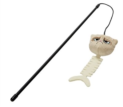 Afbeelding Grumpy cat catfish kattenhengel 80 cm door Online-dierenwinkel.eu