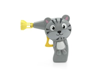 Afbeelding Bubble cat bellenblaas pistool handmatig vanillesmaak 12x4x12 cm door Online-dierenwinkel.eu