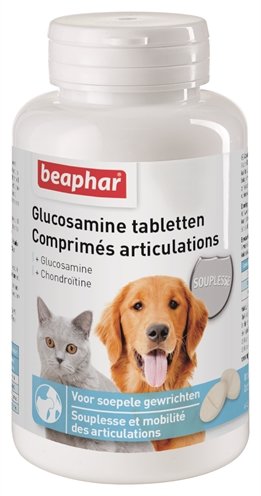 Afbeelding Beaphar Glucosamine Tabletten voor hond en kat 60 Tabletter door Online-dierenwinkel.eu