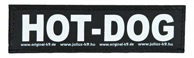 Julius k9 labels voor power-harnas voor hond / tuig voor hot dog Small