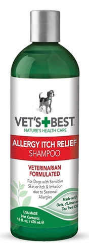 Afbeelding Vets best allergy itch relief shampoo 470 ml door Online-dierenwinkel.eu