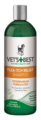 Afbeelding Vets best flea itch relief shampoo 470 ml door Online-dierenwinkel.eu