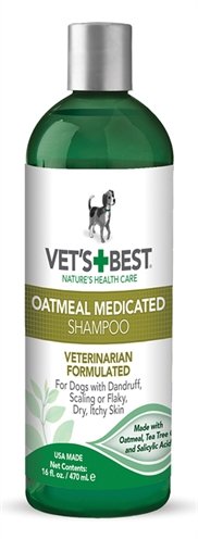 Afbeelding Vets best oatmeal medicated shampoo 470 ml door Online-dierenwinkel.eu