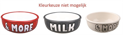 Trixie voerbak keramiek milk&more assorti 400 ml 13 cm