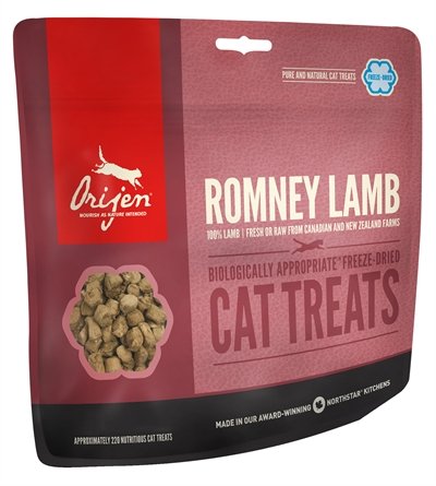 Afbeelding Orijen gevriesdroogd kattensnoepjes romney lamb 35 gr door Online-dierenwinkel.eu