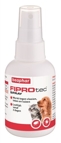 Afbeelding Beaphar FiproTec spray 100 ml Anti-Vlo - Hond & Kat Per stuk door Online-dierenwinkel.eu